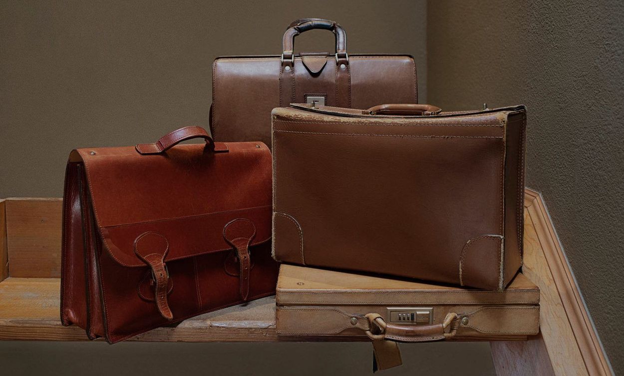 Briefcases used at The Law Office of Jonathan D. McDougall in San Carlos, CA